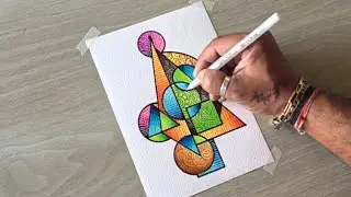 Easy Abstract Art Idea / For Beginners 