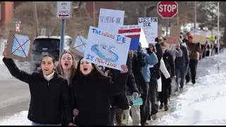 Webster Groves High School students walkout to protest ICE