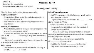 Cambridge 17 Listening  Test 3 part 4 