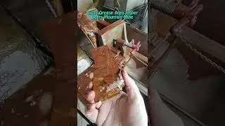 Biggs Area Jasper, Beers Mountain Mine Rock First Slab is cut