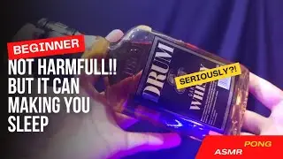 ASMR Drinking Beer no talking 40% Whisky Drum making you enjoy