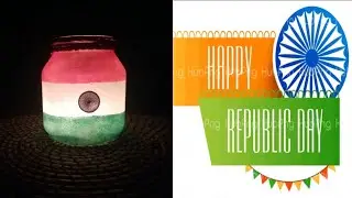 REPUBLIC DAY CRAFT  DIY CRAFTS Republic DAY LAMP ITHATHA AND ME