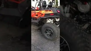 Upgraded my 2021 cfmoto zforce 800ex. New tires 2in lift kit and 2 in spacers. Mirrors as well