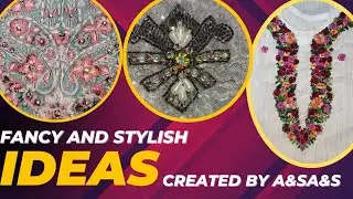 Heavy Neck Embroidery for Fancy Dress | Step-by-Step Design Reveal | Fancy & Colorful HandEmbroidery
