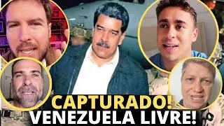 EUA prende Maduro- Nikolas Ferreira, Thiago Nigro, Marcel Van Hattem e outros comentam