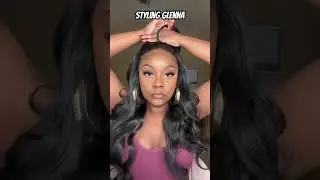 Styling  Sensationnel Glenna in 1B #wigs #syntheticwigs #wigtutorial ￼