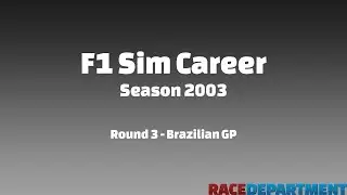 RD F1 2003 Round 3 Brazilian GP