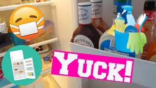FRIDGE DEEP CLEAN! CLEANING ROUTINE!