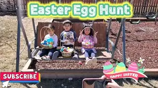 EASTER EGG HUNT IN THE BACKYARD | TEAM EFG FAMILY