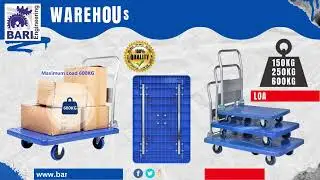 4 Wheel Warehouse Loading Trolley | 5 Wheel Warehouse Loading Trolley | Heavy Duty Loading Trolley