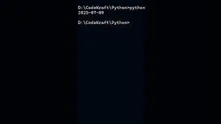 Code to know Today's date in python #python #viral #shortvideo