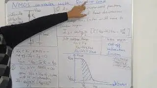 Mastering NMOS Inverter: Circuit diagram, Operating Regions, VTC with Resistive Load Explained