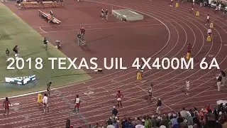 2018 Texas UIL State Meet 6A 4x400m Relay
