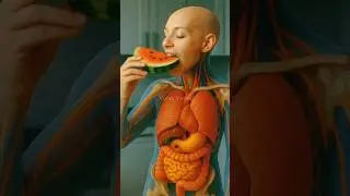 Science in action. What happens while eating water melon in the human body? #humanbody #health