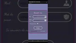 formulaire de connexion moderne html css #html #css #d&eacute;butant #autodidacte #CodeurSurMobile #CsMfr