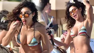 Chantel Jeffries in bikini on the beach in Miami