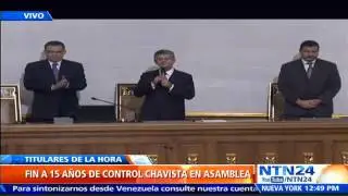 Henry Ramos Allup jura como nuevo Presidente de la Asamblea Nacional de Venezuela