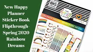 NEW Happy Planner Sticker Book Flipthroughs- Rainbow Dreams