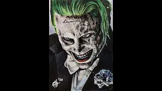 Joker Sketch Card (Jared Leto) | Time-lapse