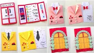 DIY Happy Teacher's day card ideas easy 2024 / Teacher's day card making ideas / Teacher's day gift