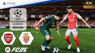 FC 25 - Arsenal vs. AS Monaco | UEFA Champions League 24/25 | Full Match | PS5&trade;[4K]