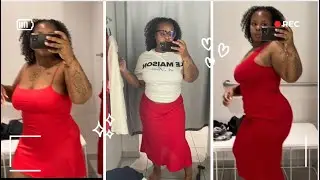 Trying on only RED clothes