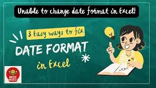 Why  date format is not changing in Excel? Convert text date to date format!
