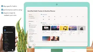 Gamified Habit Tracker & Routine Planner - Notion Template 2026