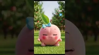 cute teddy   peach 🍑|| funny Baby short #cartoonkings#shortsviral