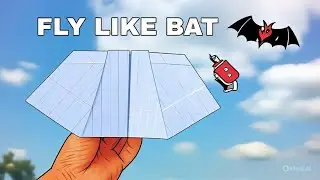 how to make paper bat plane 🦇 | paper bat kase banaye |