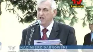 Odsłonięcie pomnika Żołnierza Polskiego II RP w Zambrowie