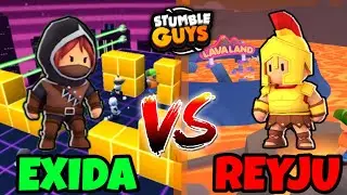 EXIDA VS @ReyjuGaming | LAVA LAND AND BLOCK DASH ONLY | Stumble Guys