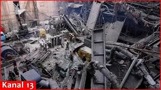 Ukraine's largest private power company shows damage to power plants across the country