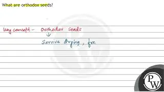 What are orthodox seeds?