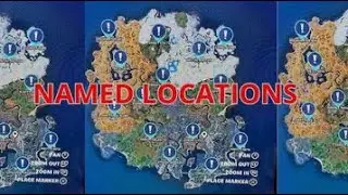 LAND at different NAMED LOCATIONS !! - Fortnite