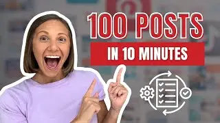 How to Create Consistent Content on Social Media → 100 posts in 10 minutes!