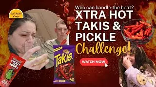Xtraaa Hot Takis and Hot MAMA Pickle challenge | extra hot challenge completed🔥🥵