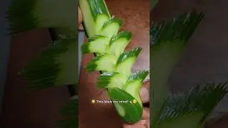 #simple Amazing Cucumber Cutting Skills 🥒🔪🔥| So Satisfying to Watch! #foodart #shorts