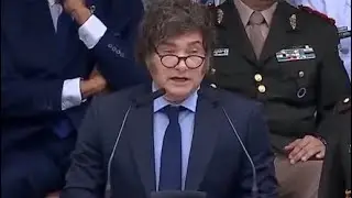 MILEI HABLÓ EN LA ESCUELA DE CADETES DE LA POLICÍA