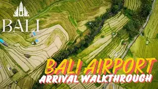 Bali Airport Arrival Walkthrough - From Plane disembarking to Taxi pickup area #bali airport