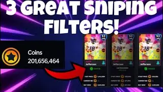 3 GREAT SNIPING FILTERS! MAKE MILLIONS OF COINS FAST! Madden Mobile 21