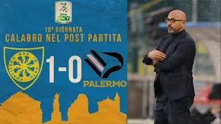 Serie B BKT,  Mister Calabro nel post partita di Carrarese - Palermo (1-0)