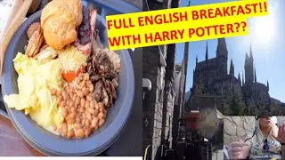 FULL ENGLISH BREAKFAST WITH WIZARDS!! | Morning Solo Adventure to Wizarding World of Harry Potter