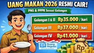 RESMI BERLAKU! Simak Besaran Uang Makan ASN 2026 untuk PNS dan PPPK per Golongan