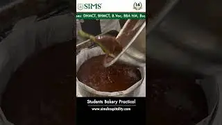 Inside the Bakery! 🍰 | SIMS Students in Action at the Bakery Practical Workshop! #sims #shorts #bake