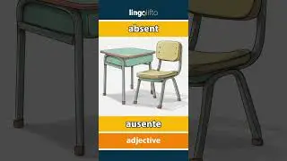 🇬🇧🇵🇹 absent - ausente : learn English : vamos aprender ingl&ecirc;s : vocabulary builder