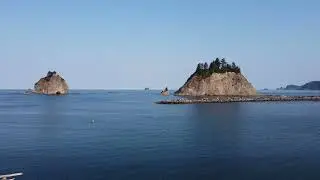 La Push beach, Forks, WA drone