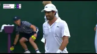 Rain stops tennis match... (Norris vs Andujar)