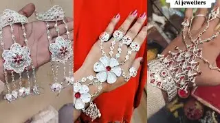 #2025 🤩New Silver Hath Phool Design//Latest Silver Hath Panja Design//New Chandi ke Hath Phool //