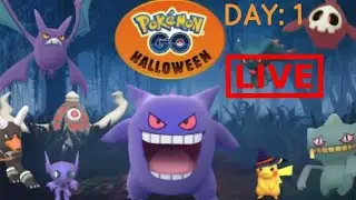 POKEMON GO - DAY:1 HALLOWEEN EVENT LIVESTREAM!
